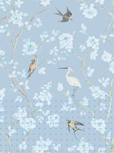 Load image into Gallery viewer, Pale Blue Gardenia Slip Nightgown
