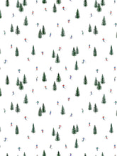 Load image into Gallery viewer, Ski Print Fleece-lined Classic Robe
