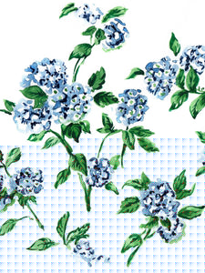 Hydrangea Hair Scrunchies (set of 2)