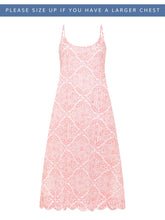 Load image into Gallery viewer, Coral Filigree Slip Nightgown

