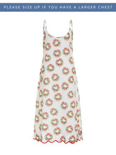 Load image into Gallery viewer, Holiday Wreath Print Slip Nightgown
