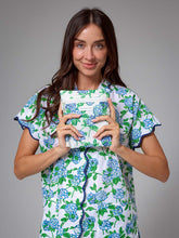 Load image into Gallery viewer, Hydrangea Travel Laundry Bag
