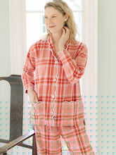 Load image into Gallery viewer, Elegant Red Flannel Plaid Pajamas
