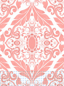 Coral Filigree Bundle: Kimono Robe + Nightshirt