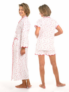 Hearts & Arrows Bundle: Classic Robe + Pajamas with Shorts