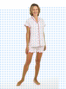 Hearts & Arrows Pajamas with Shorts