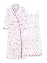 Load image into Gallery viewer, Hearts &amp; Arrows Bundle: Classic Robe + Slip Nightgown
