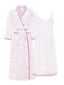 Hearts & Arrows Bundle: Classic Robe + Slip Nightgown