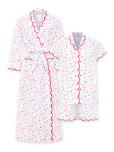 Load image into Gallery viewer, Hearts &amp; Arrows Bundle: Classic Robe + Pajamas with Shorts
