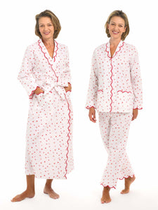Hearts & Arrows Bundle: Classic Robe + Pajamas