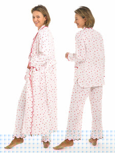 Hearts & Arrows Bundle: Classic Robe + Pajamas