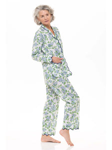 Hydrangea Pajamas with Scalloping