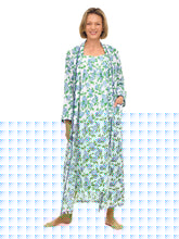 Load image into Gallery viewer, Hydrangea Gathered Nightgown
