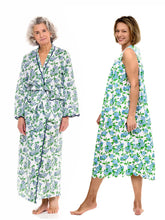 Load image into Gallery viewer, Hydrangea Bundle: Classic Robe + Gathered Nightgown
