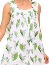 Load image into Gallery viewer, Lily of the Valley Gathered Nightgown
