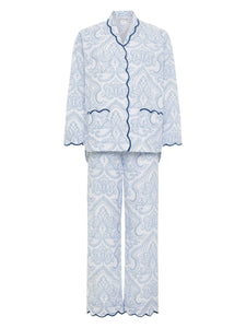 Blue Paisley Pajamas