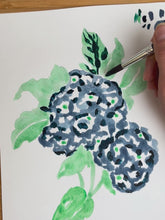 Load and play video in Gallery viewer, Hydrangea Gathered Nightgown
