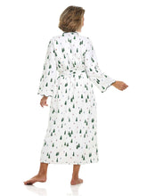 Load image into Gallery viewer, Ski Print Fleece-lined Classic Robe
