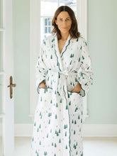 Load image into Gallery viewer, Ski Print Fleece-lined Classic Robe
