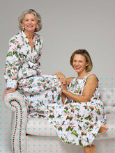 Load image into Gallery viewer, White Hummingbird Bundle: Classic Robe + Gathered Nightgown
