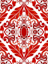 Load image into Gallery viewer, Red Filigree Classic Robe
