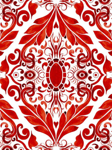 Red Filigree Classic Robe