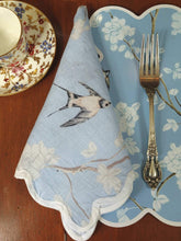 Load image into Gallery viewer, Pale Blue Gardenia Organic Linen Napkins (set of 4)
