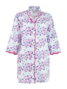 Pink-Blue Floral Nightshirt