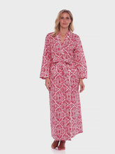 Load and play video in Gallery viewer, Red Filigree Classic Robe
