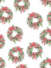 Load image into Gallery viewer, Holiday Wreath Print Slip Nightgown

