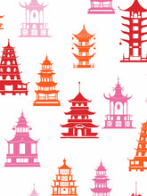 Load image into Gallery viewer, Pink Pagoda Short Classic Robe
