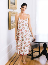 Load image into Gallery viewer, Holiday Wreath Print Slip Nightgown
